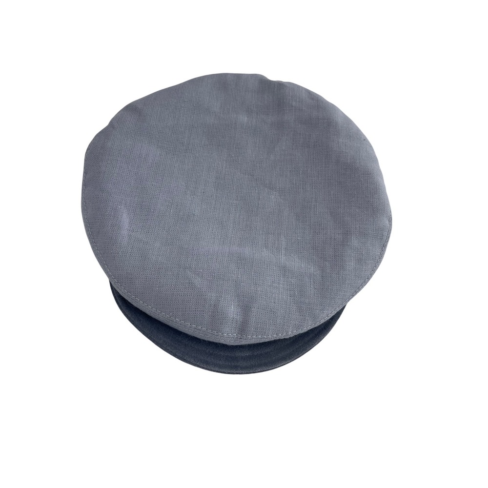Goorin Brothers Mens Linen Flat Cap Driver Hat Blue Made in USA Size‎ Medium